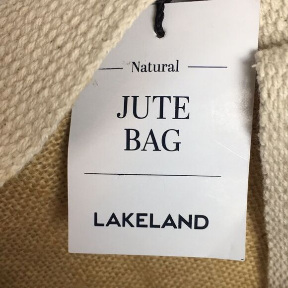 Lakeland Large Jute Tote Happiness is Homemade- Eco-Friendly two strap handles - Picture 6 of 16